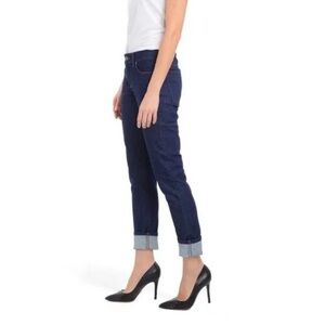 Mott & Bow Boyfriend Straight Jeans | Dark Wash | SZ 26 x 28